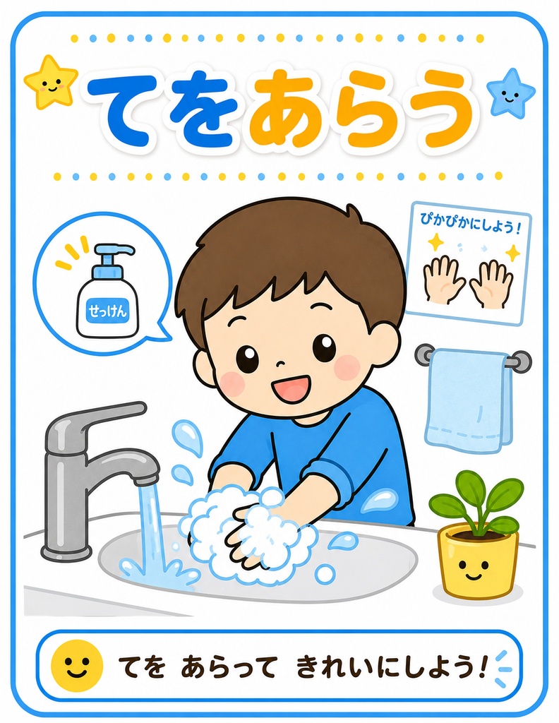 発達ゆっくりさんの入学準備に!朝の支度カードと学校ぬり絵セット 2