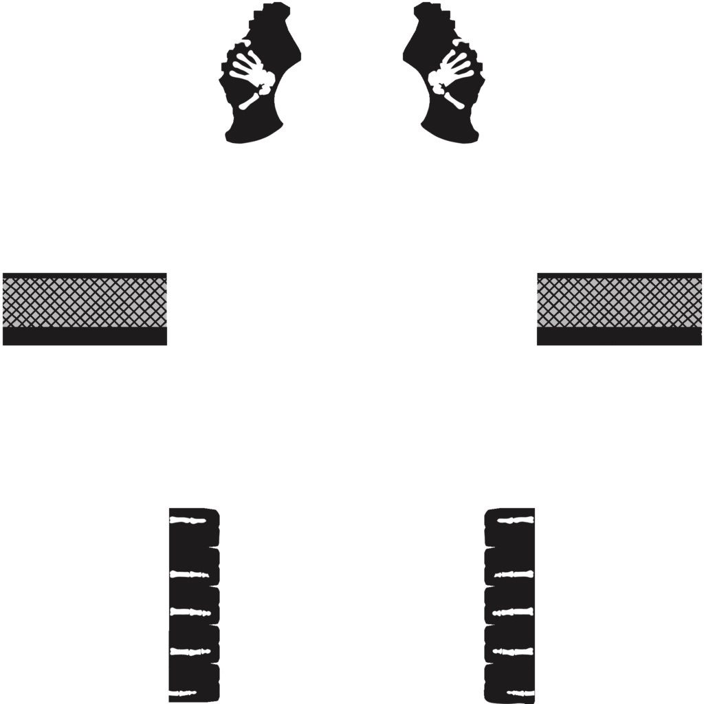 VRoid - Skeleton Gloves & Mesh Arm Accessories - VRoid Custom Items & VRoid Textures - Mix & Match