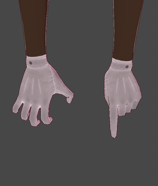VRoid - Skeleton Gloves & Mesh Arm Accessories - VRoid Custom Items & VRoid Textures - Mix & Match
