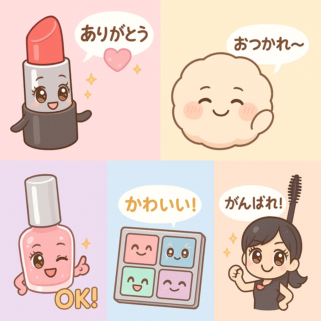✨ゴージャス☆コスメキャラのきらめきイラスト素材セット💄✨