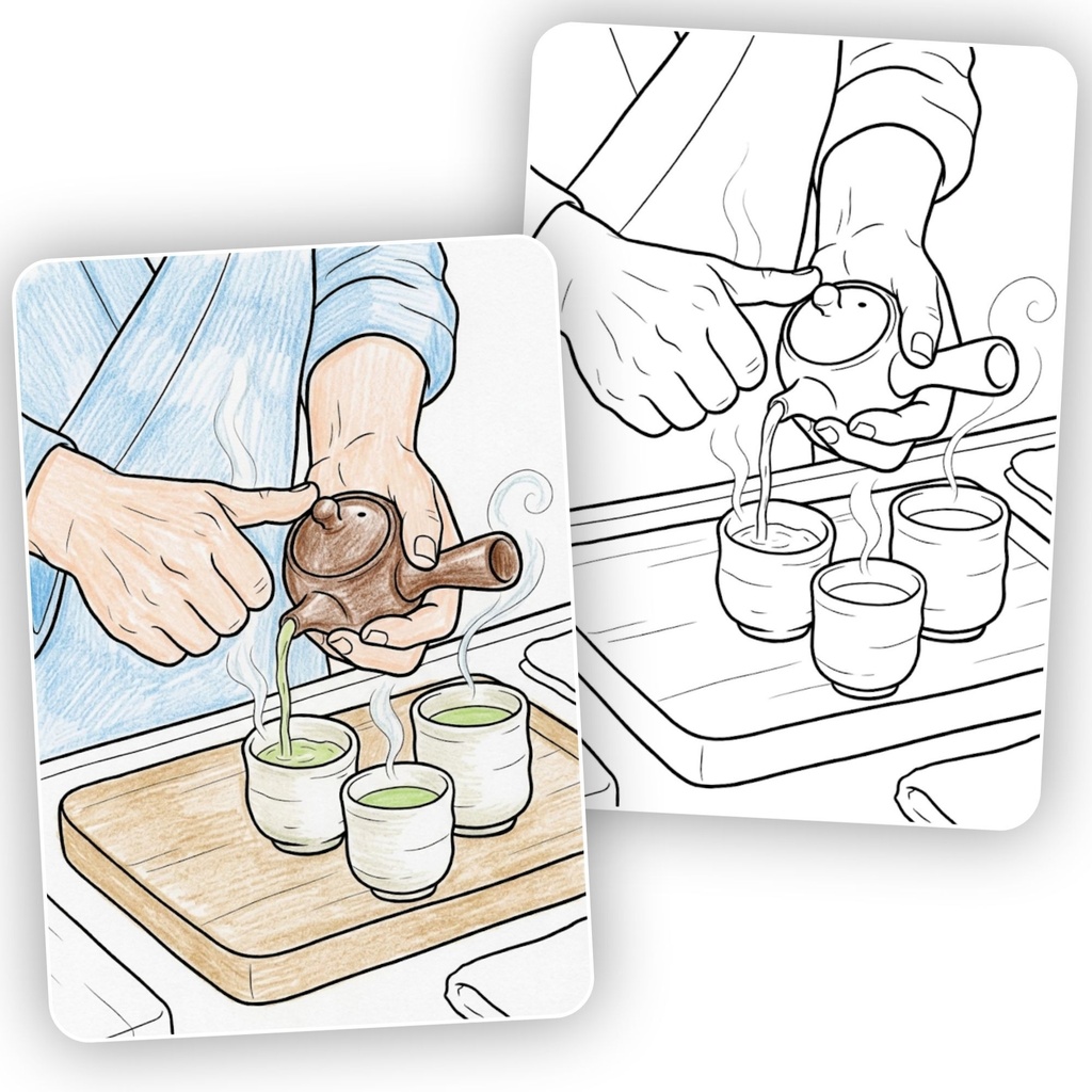 Showa Retro Coloring Book | 32 Nostalgic Japanese Coloring Pages