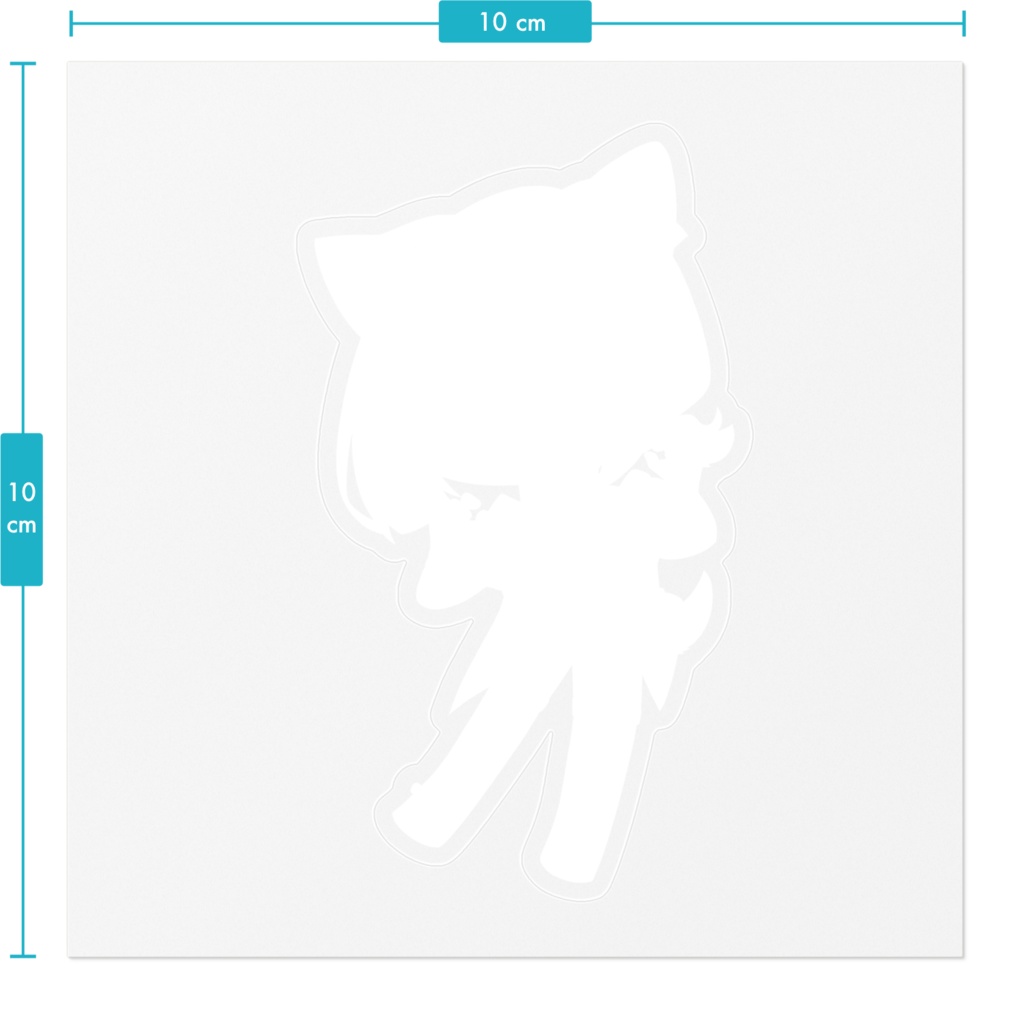 【クリアステッカー】SD朔 ホワイトver.