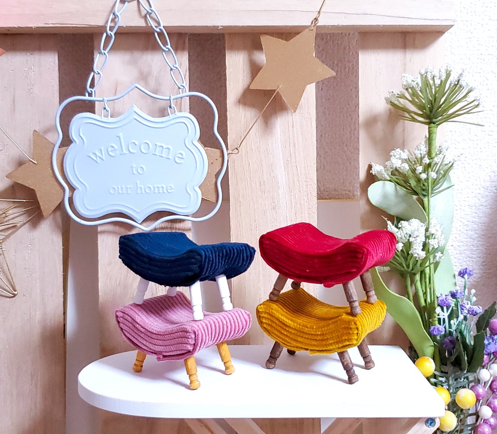 【受注】Corochair/もちころ用椅子 ぬい家具