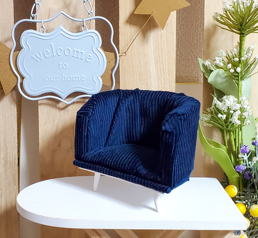 【受注】ChimaSofa/ちまりんず用椅子 一人用ソファ ぬい家具