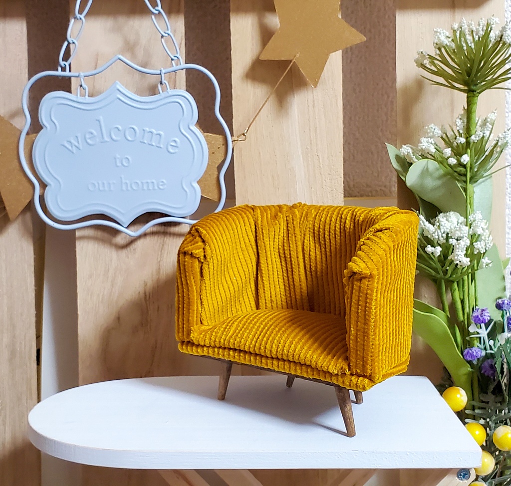 【受注】ChimaSofa/ちまりんず用椅子 一人用ソファ ぬい家具