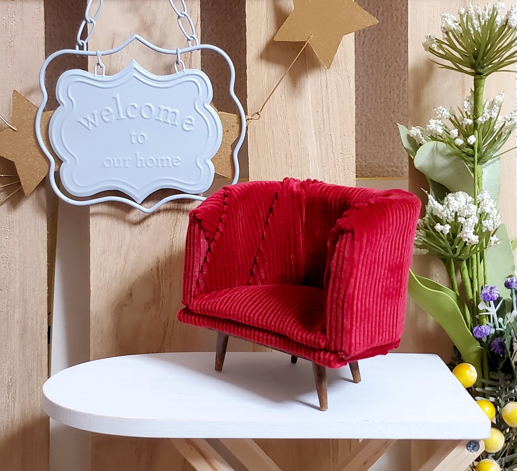 【受注】ChimaSofa/ちまりんず用椅子 一人用ソファ ぬい家具