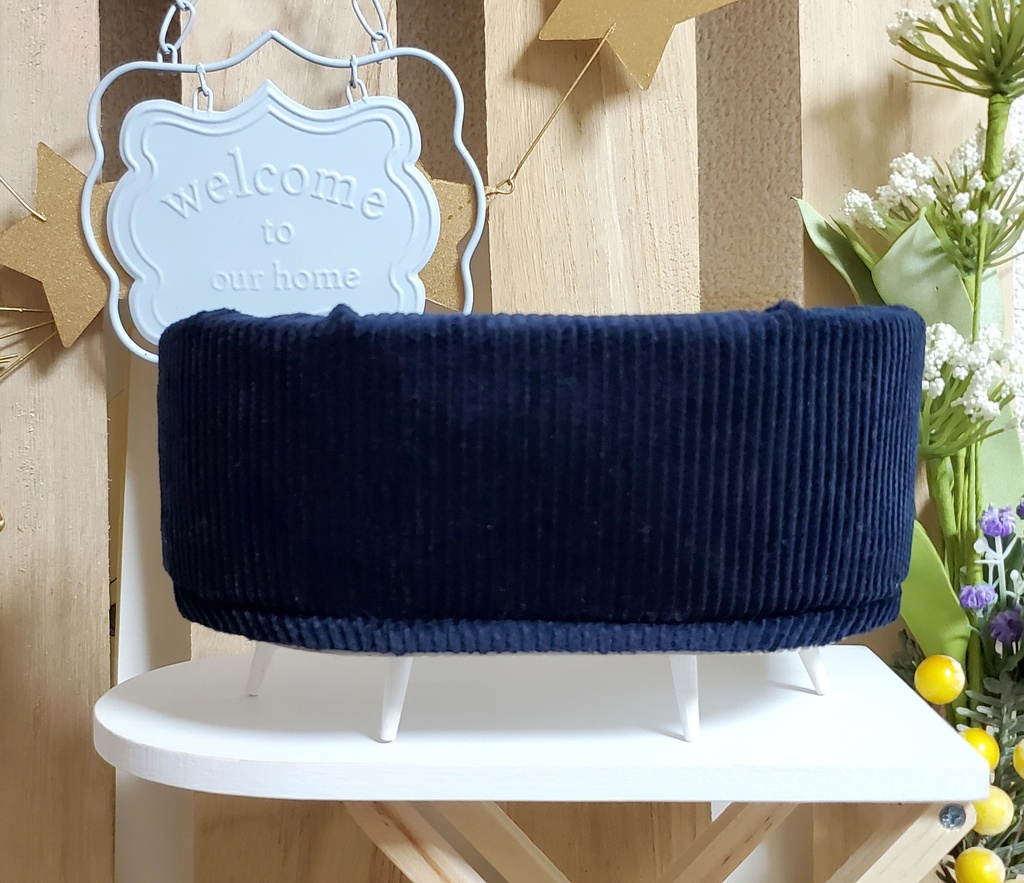 【受注】ChimaSofa/ちまりんず用椅子二人用【コーデュロイ・ネイビー】