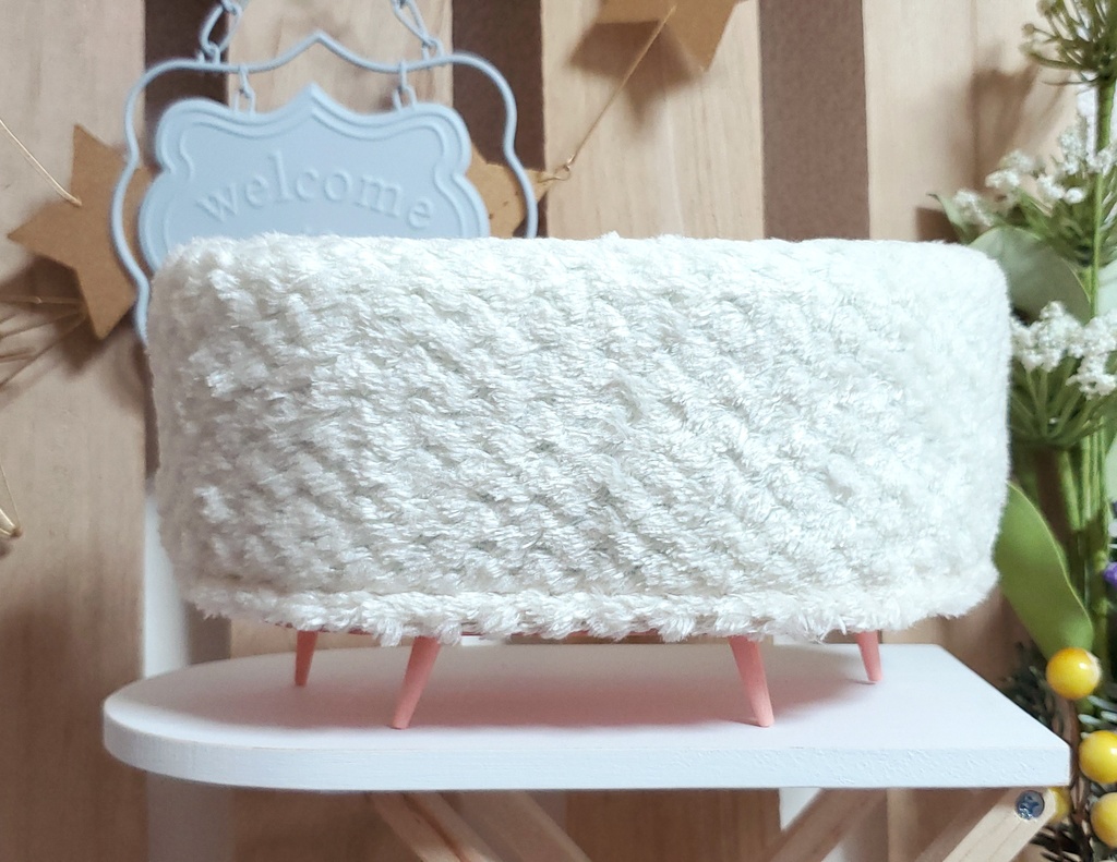 【受注】ChimaSofa/ちまりんず用椅子二人用【ホワイトボア】