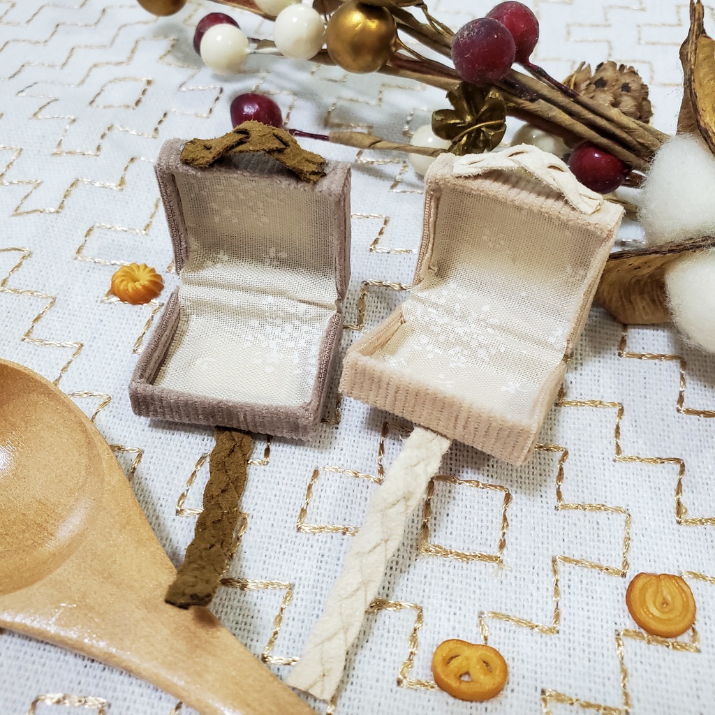 【NEW】ピクニックバスケット【コーデュロイ】/10~11㎝ぬい・オビツ向け