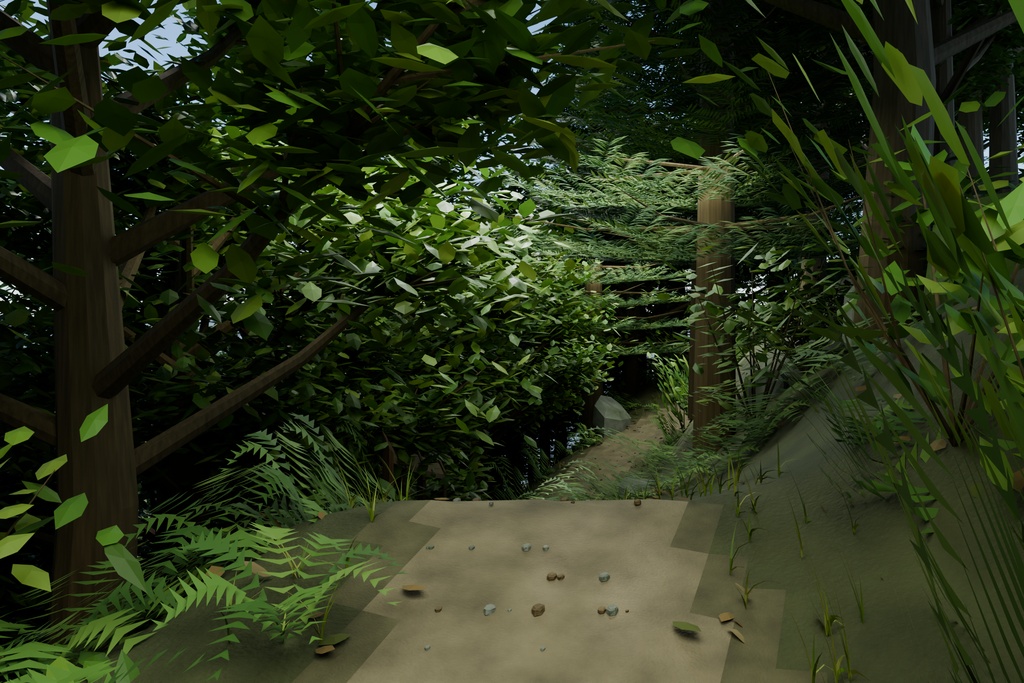 【箱庭コレクション #003 / Blender】水音の棚田|Mizune Terraces