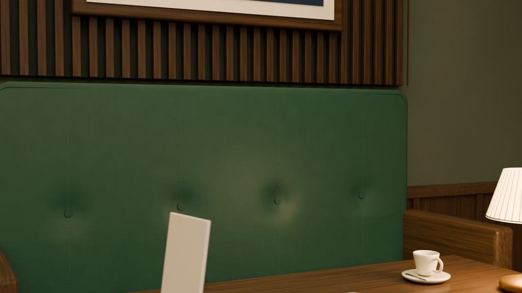 【箱庭コレクション #008 / Blender】深夜喫茶|Midnight Café