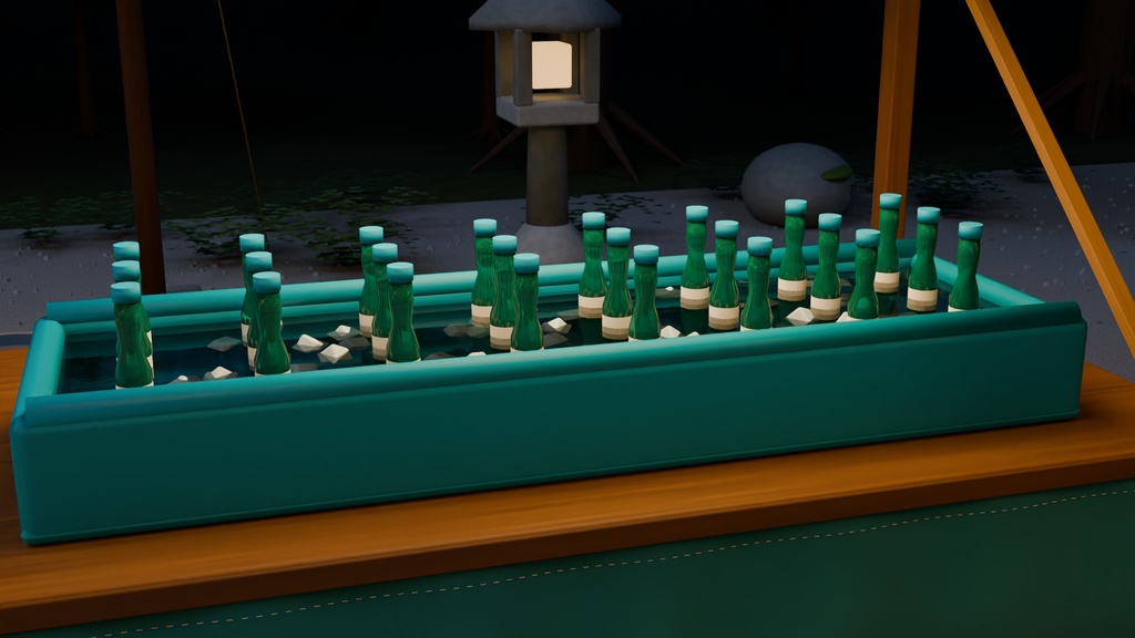【箱庭コレクション #009 / Blender】夏祭りの神社|Summer Shrine