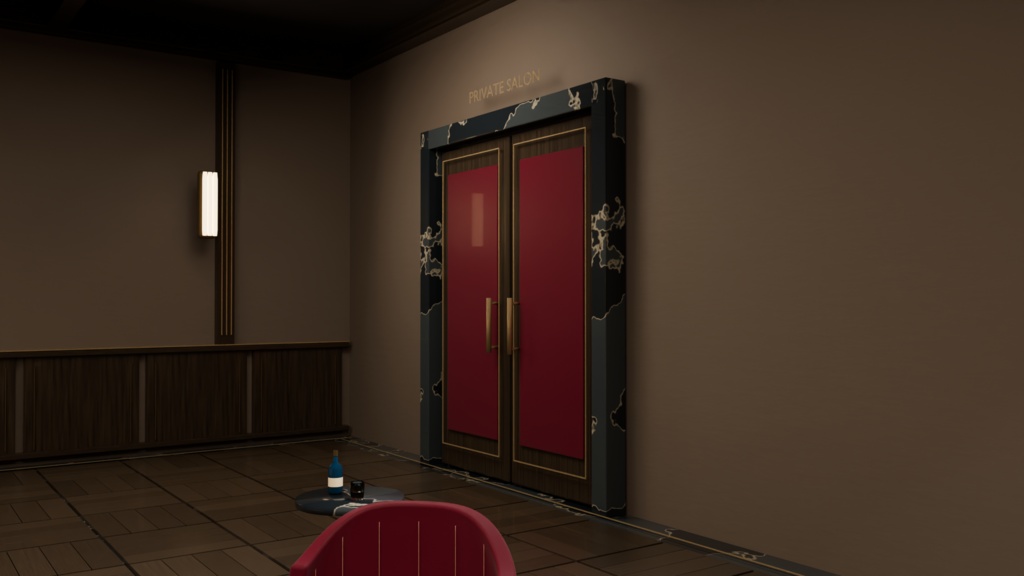 【箱庭コレクション #011 / Blender】トランプカジノのVIPルーム|Nocturne Card Club