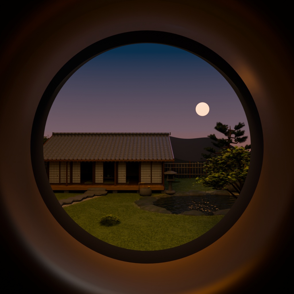 【箱庭コレクション #012 / Blender】箱庭の暗箱|PINHOLE HAKONIWA