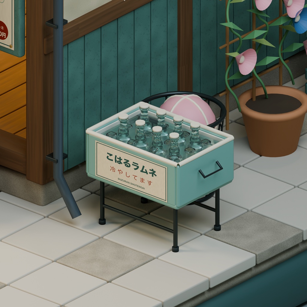 【箱庭コレクション #024 / Blender・GLB】こはる商店|Koharu Candy Shop