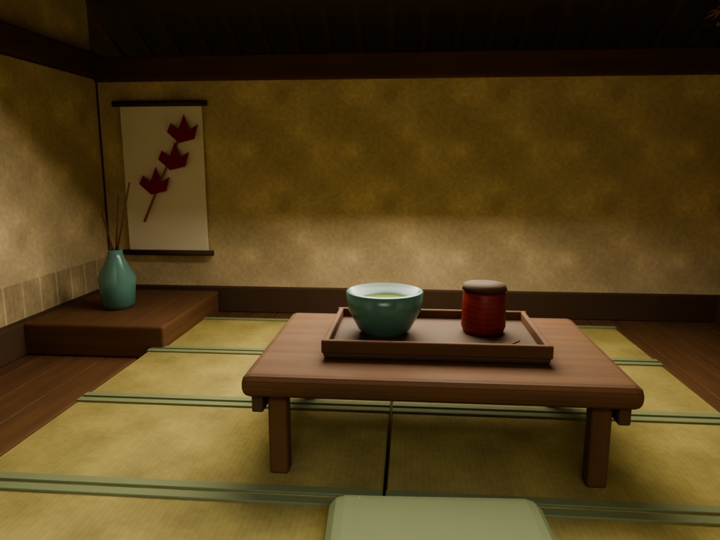 【箱庭コレクション #049 / Blender・FBX・GLB】紅葉の庭園|Autumn Garden