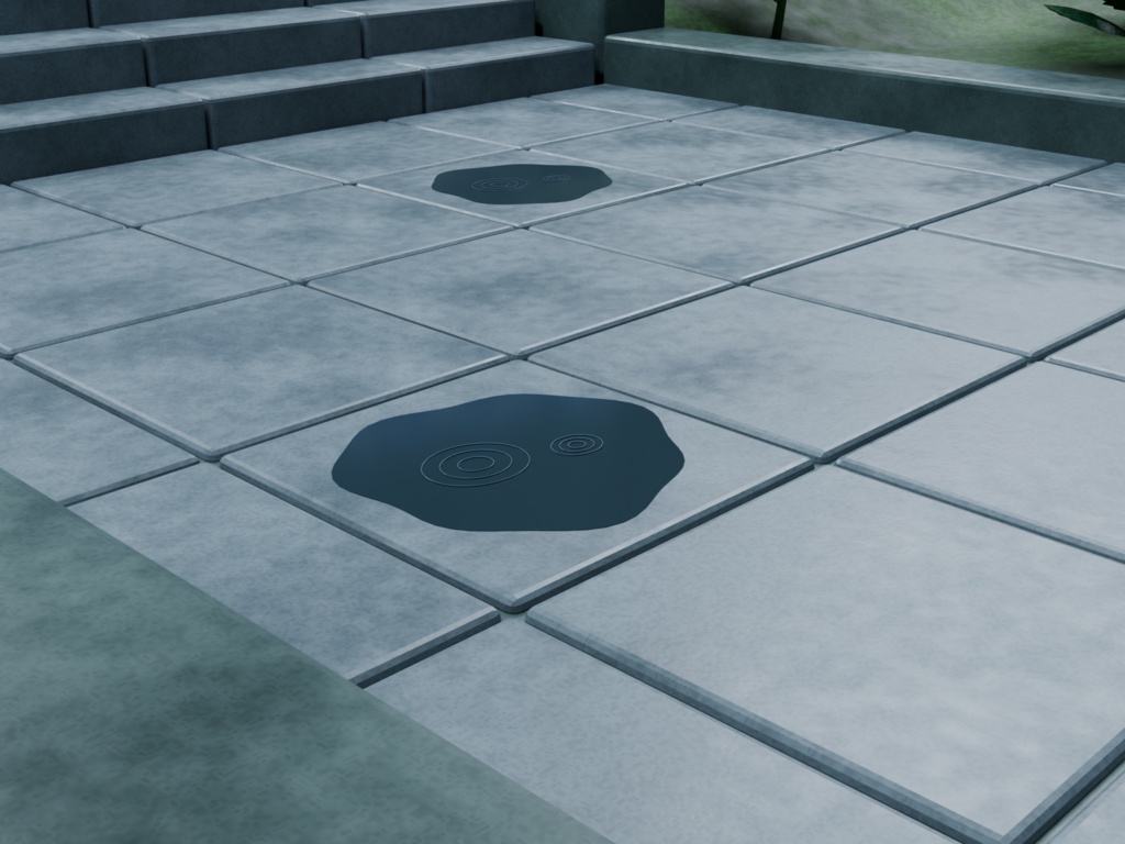 【箱庭コレクション #052 / Blender・FBX・GLB】梅雨の紫陽花寺|Hydrangea Temple