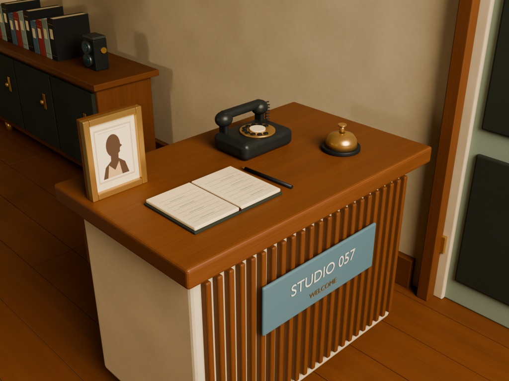 【箱庭コレクション #060 / Blender・FBX・GLB】小さな写真館|Photo Studio