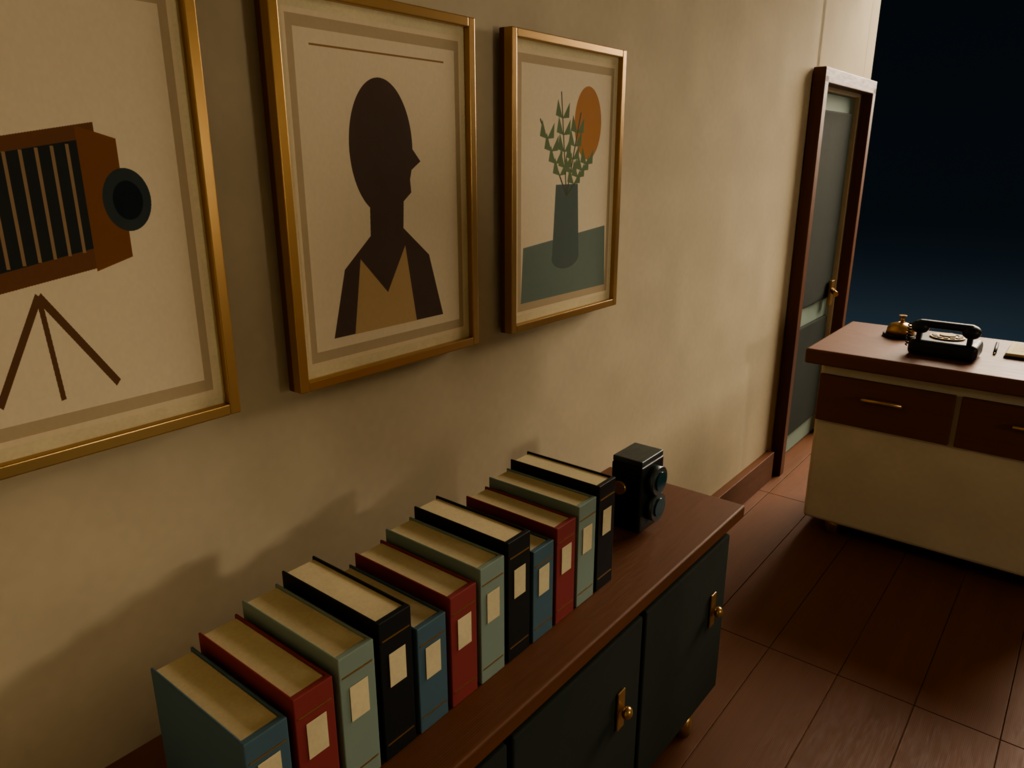 【箱庭コレクション #060 / Blender・FBX・GLB】小さな写真館|Photo Studio