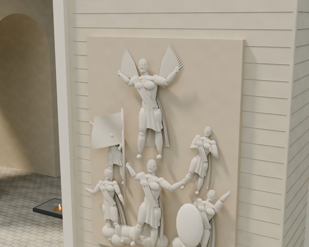 【箱庭コレクション #067 / Blender・FBX・GLB】凱旋門とパリの街角|Étoile