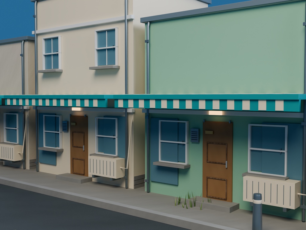 【3D背景】086 真夏の入道雲 / Summer Clouds【FBX・GLB・BLEND】