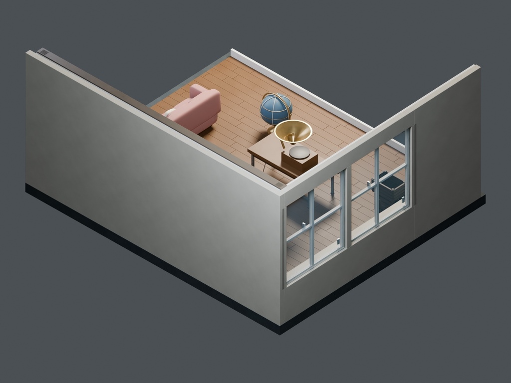 【3D背景】109 路地の骨董屋 / Alley Antiquarian【FBX・GLB・BLEND】