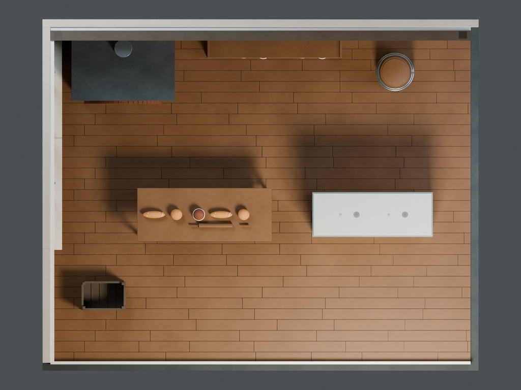 【3D背景】113 坂道のパン工房 / Hillside Bakery【FBX・GLB・BLEND】