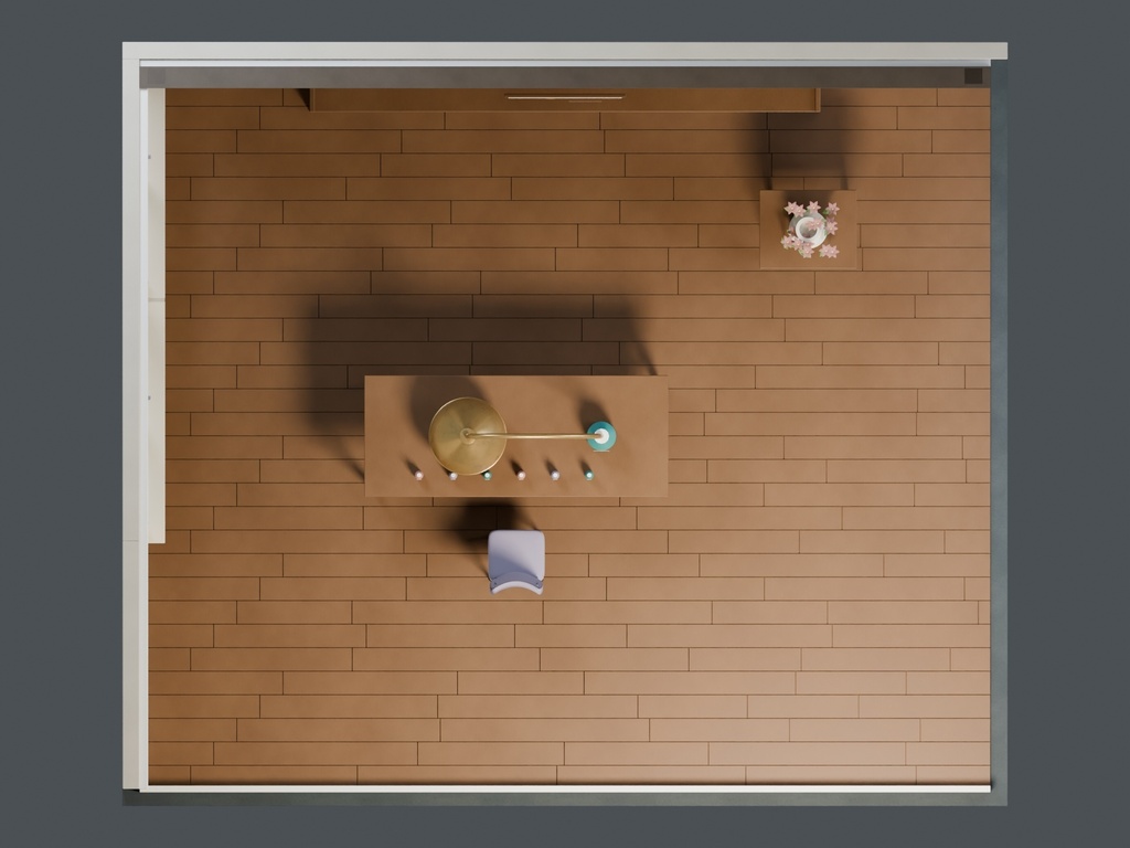 【3D背景】117 香水師の隠れ家 / Perfumer Hideaway【FBX・GLB・BLEND】