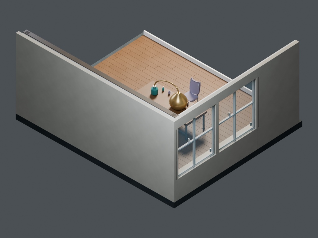 【3D背景】117 香水師の隠れ家 / Perfumer Hideaway【FBX・GLB・BLEND】