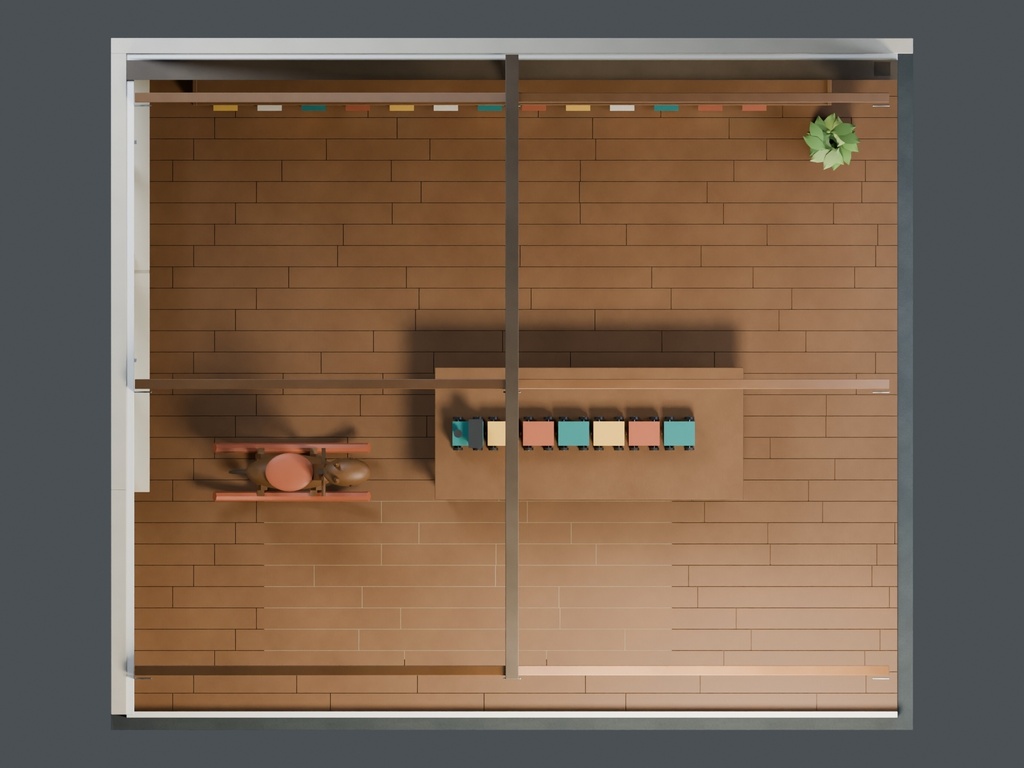 【3D背景】119 屋根裏の玩具店 / Attic Toy Shop【FBX・GLB・BLEND】