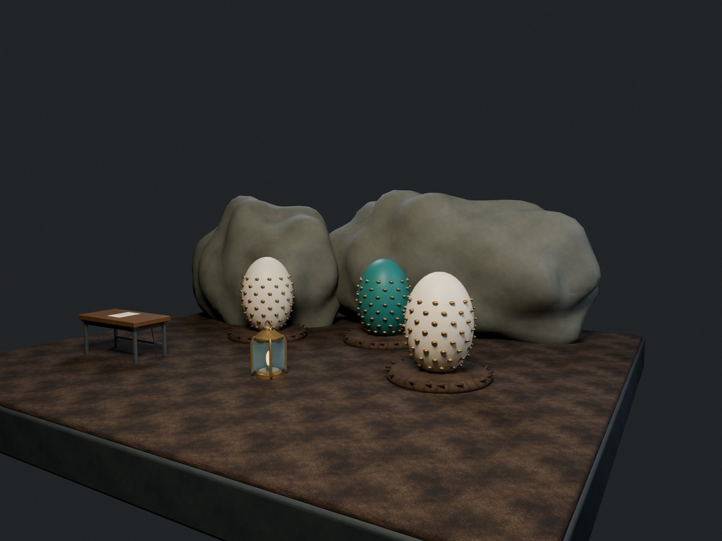 【3D背景】137 竜の孵化場 / Dragon Hatchery【FBX・GLB・BLEND】