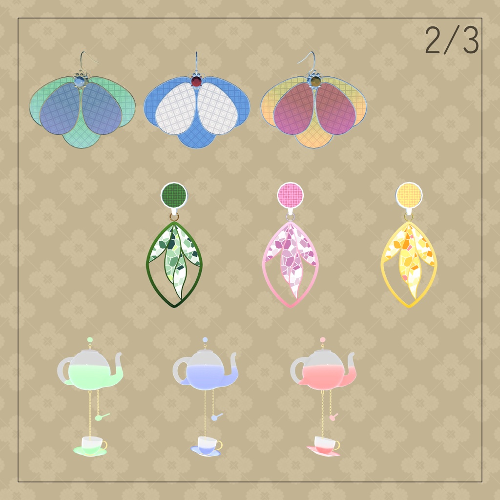 【3Dモデル】 アクセサリーセット10点【VRChat】