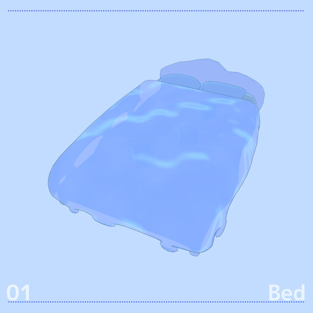 【VRChat想定】スライムモチーフ家具(7点)