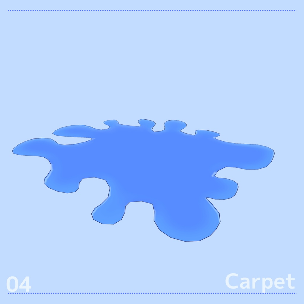 【VRChat想定】スライムモチーフ家具(7点)