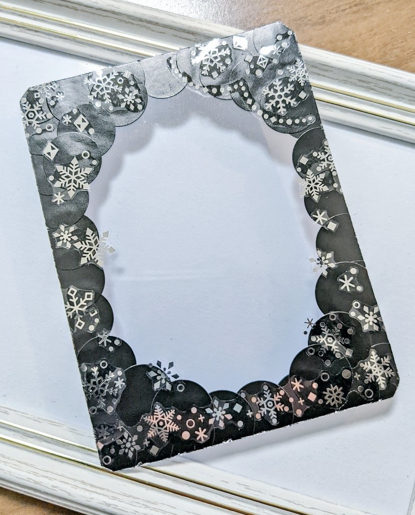 トレカケース　デコレーション【ブラック】