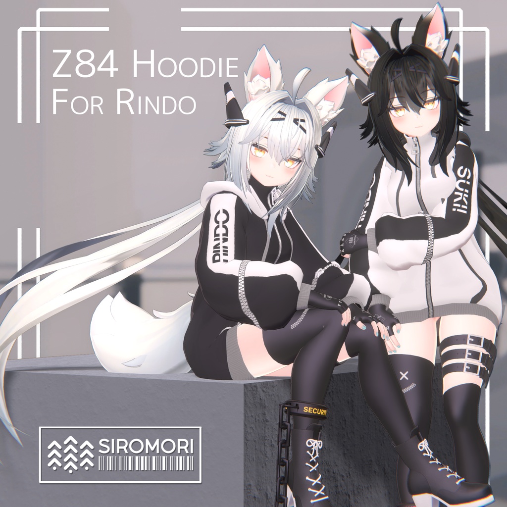 Rindo Z84 Zip Up Hoodie ・ 竜胆Z84ジップアップフード - Siromori 