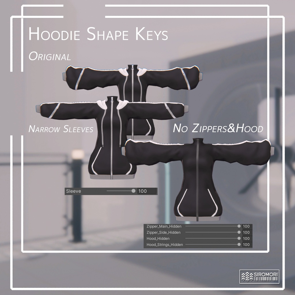 Kikyo Z84 Zip Up Hoodie ・ 桔梗Z84ジップアップフード