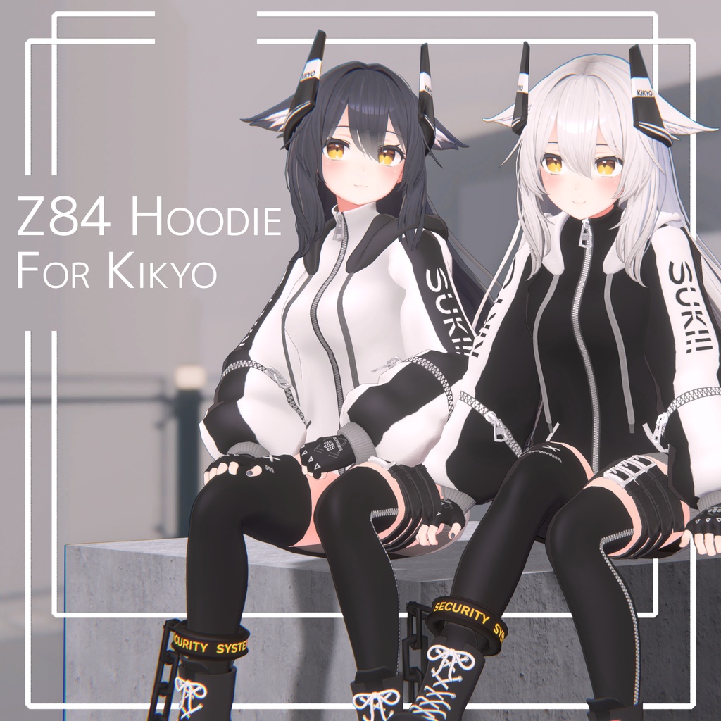 Kikyo Z84 Zip Up Hoodie ・ 桔梗Z84ジップアップフード