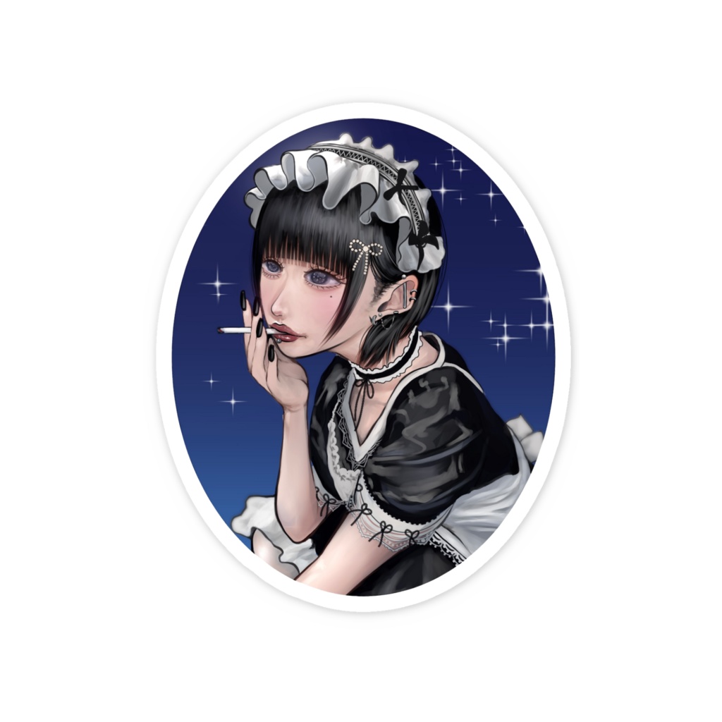 メイドさんステッカー