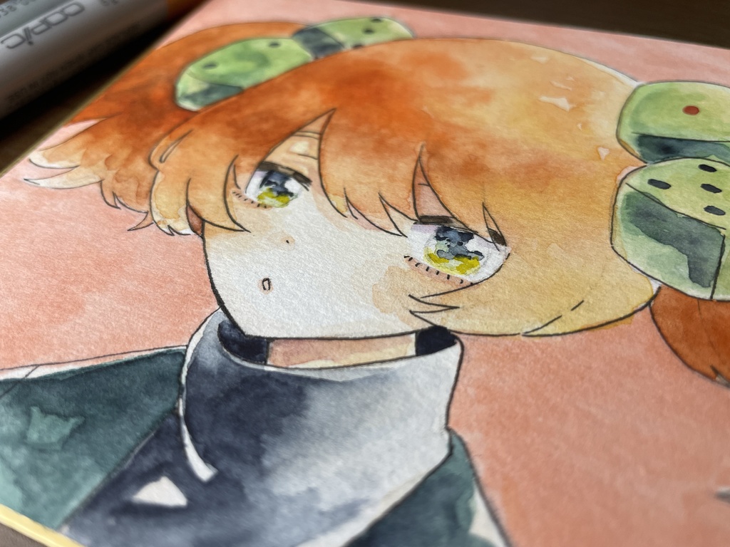 【ミニ色紙原画】昼森やも