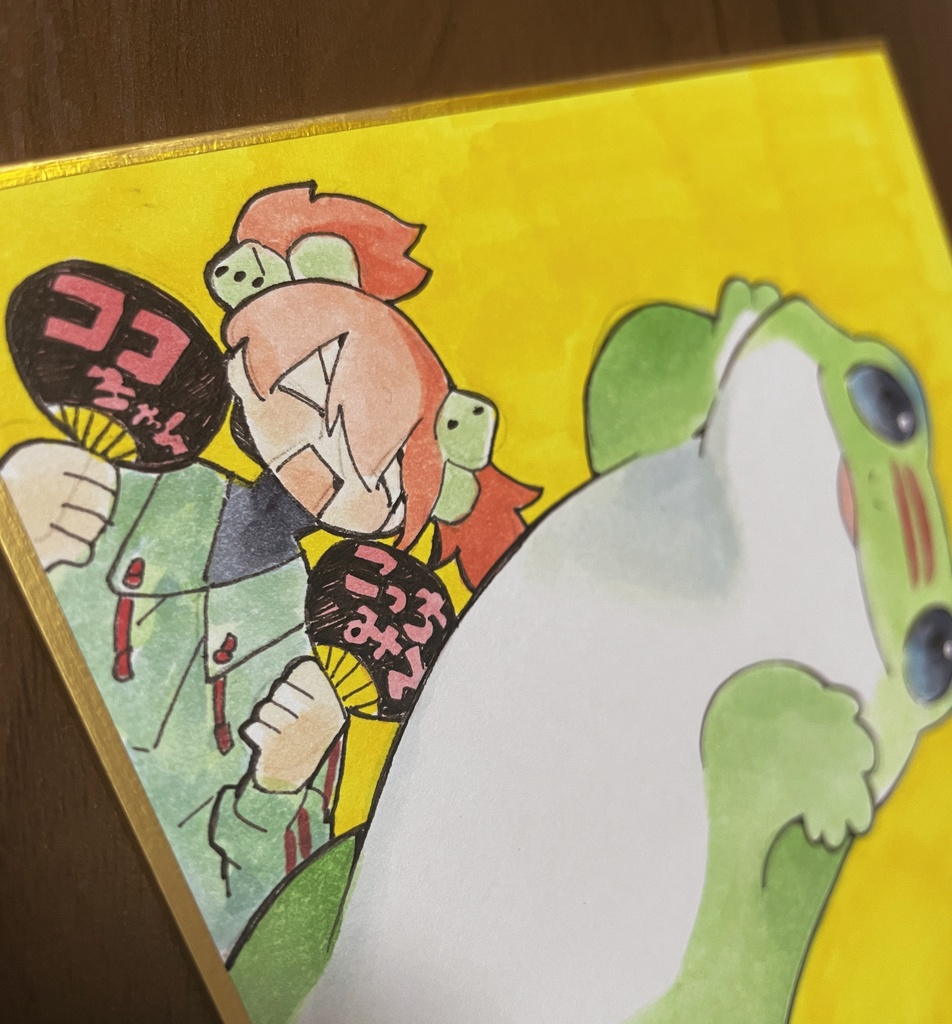 【ミニ色紙原画】ココちゃん