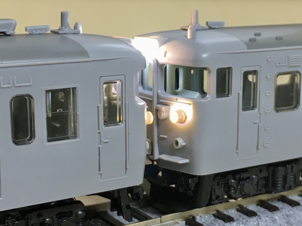1/80 115系ライト基板セット スイッチ機能付き 先頭車用2両分入