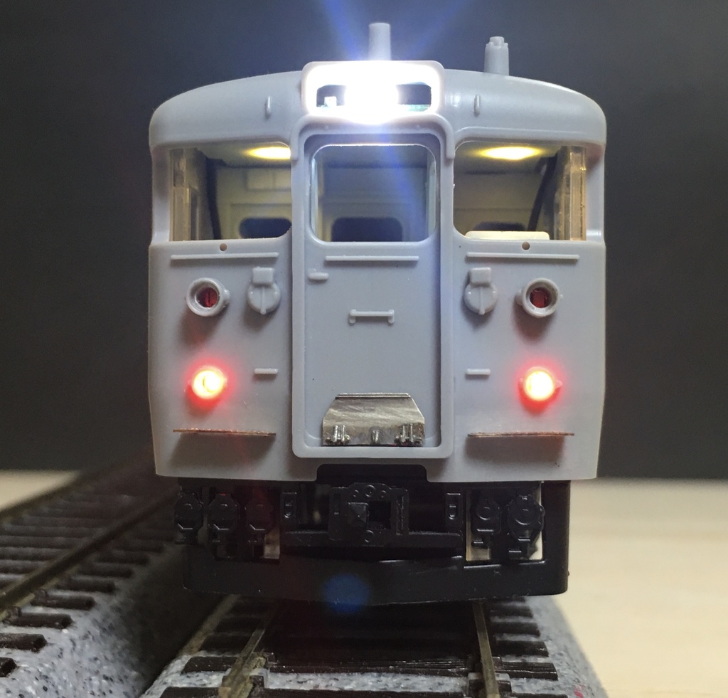 1/80 115系ライト基板セット スイッチ機能付き 先頭車用2両分入