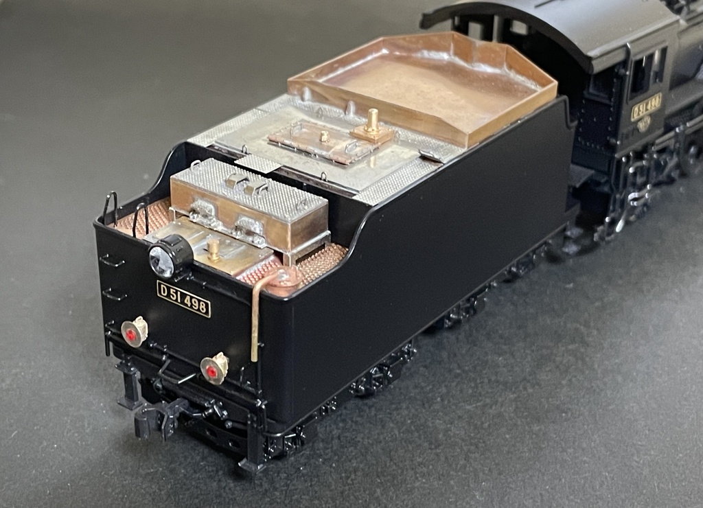 1/80　D51 498テンダーパーツセット　現行型組立説明書