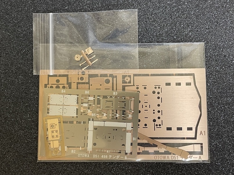 1/80 D51 498テンダー改造パーツセット