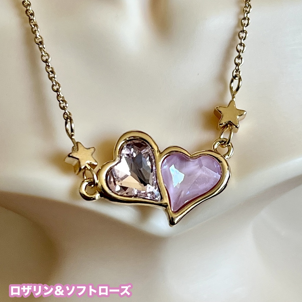 ツインハートネックレス アジャスター付［SD/DD/SD13/SDgr/SD16/SD17/SDGOU］