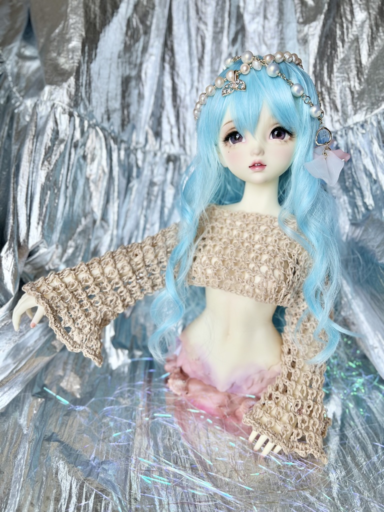 長袖 クロップドメッシュトップス［SD/MercyDoll1/3］
