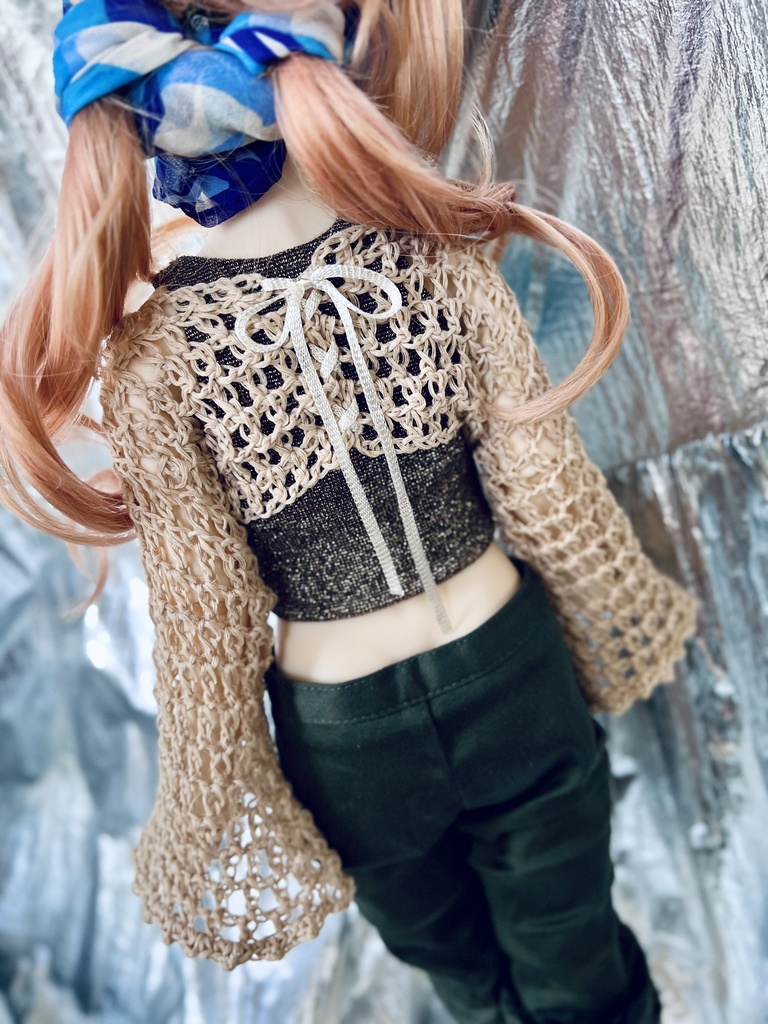 長袖 クロップドメッシュトップス［SD/MercyDoll1/3］