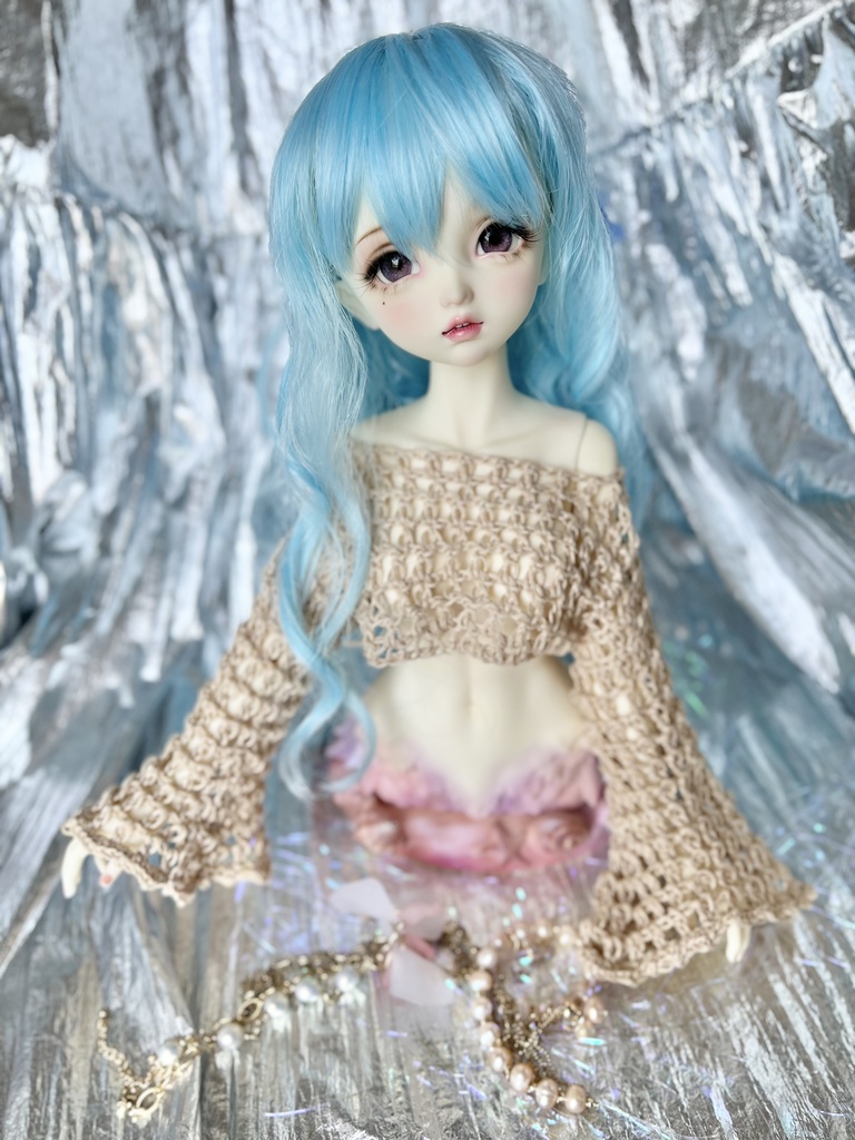 長袖 クロップドメッシュトップス［SD/MercyDoll1/3］