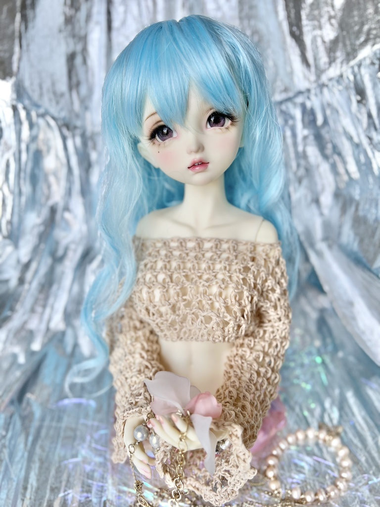長袖 クロップドメッシュトップス［SD/MercyDoll1/3］